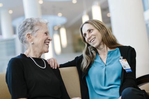 Carol Manning with patient